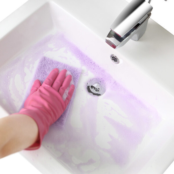 욕실청소 베이킹소다 시트타입 수세미 소형40입 - 图片 2