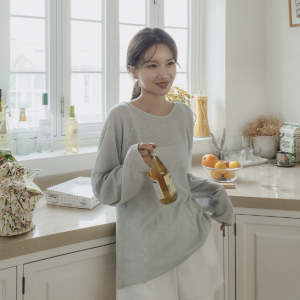 커버업 루즈핏 린넨 티셔츠