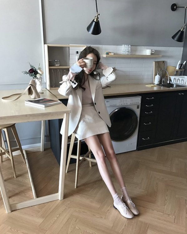 휘핑크림 머핀 스커트