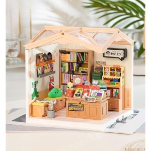 Miniature Dollhous DIY만들기세트 미니어처하우스 서점 모델 빌딩 미니어처 조립 diy 하우스-커피숍-지붕1