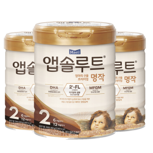매일 앱솔루트 명작 2단계 (6~12개월) 분유 3팩
