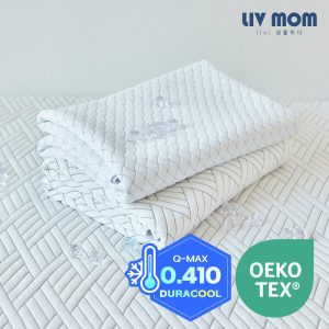 프리미엄 듀라쿨 쿨매트 닿자마자 시원한 여름 침대 냉감패드 Q-MAX 오코텍스 인증 어린이용 KC인증완료
