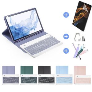 삼성 갤럭시탭 S10 플러스 S9 FE 콤비 블루투스 키보드 케이스 S8 S7 울트라 북커버 펜수납 10.9 12.4 13.1