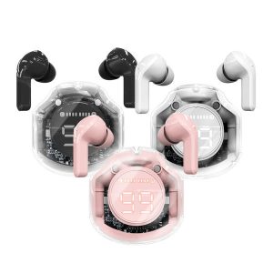 핏 클리어 투명 LED 블루투스 5.4 무선 이어폰 스트랩 세트 IM-S30 커널형