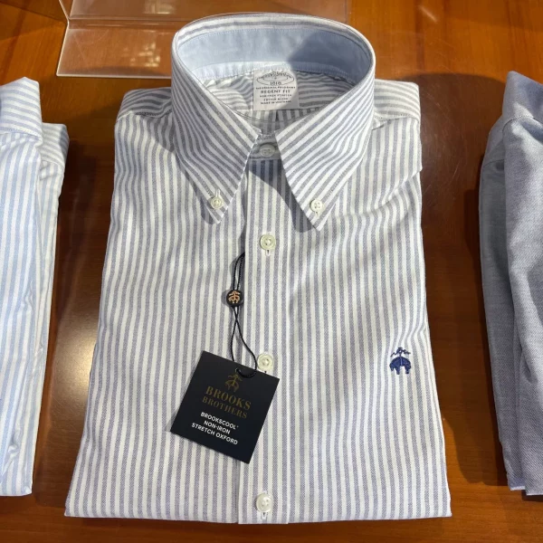 NWT! Brooks Brothers Stretch Non-Iron Oxford Cotton Button-Down Sport Shirts New - 图片 3