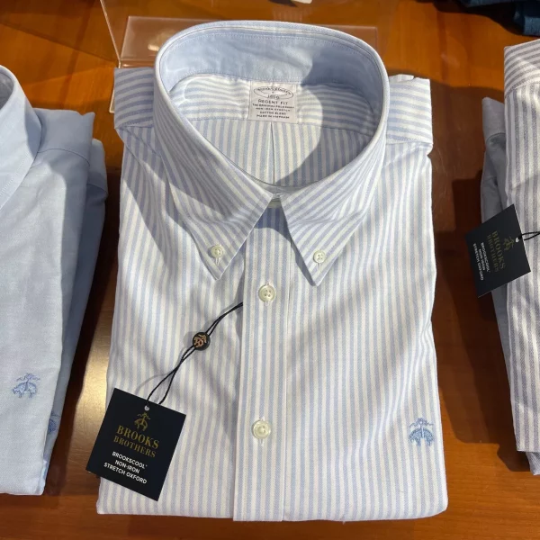 NWT! Brooks Brothers Stretch Non-Iron Oxford Cotton Button-Down Sport Shirts New - 图片 5