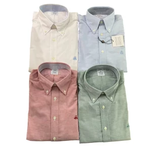 NWT! Brooks Brothers Men's Regular Fit Non Iron Stretch Oxford Button Down Shirt