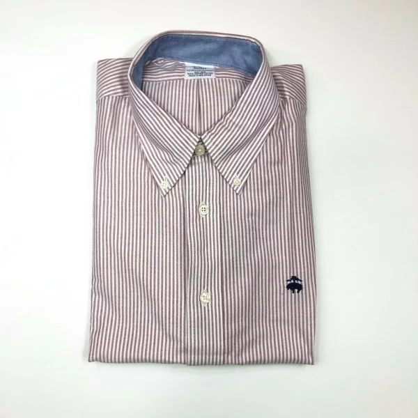 NWT! Brooks Brothers Men's Striped Oxford Shirt Supima Cotton Regent Fit Non Iron - 图片 3
