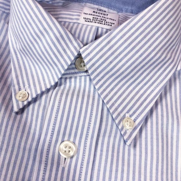NWT! Brooks Brothers Men's Striped Oxford Shirt Supima Cotton Regent Fit Non Iron - 图片 4
