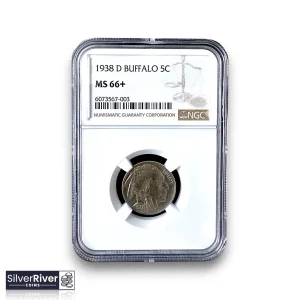 1938-D Buffalo Nickel (*Certified MS66+ by NGC*)